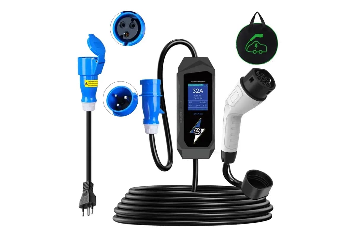 Carregador portátil AVENTO carregador portátil 7 kW IP65 (EV32ACDQ) com conector Tipo 2 (foto do anúncio)