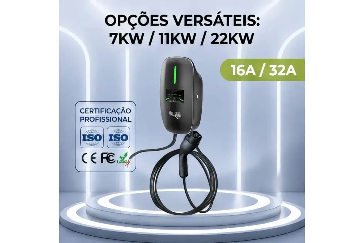 Wallbox Ovrod TJ0180 7 kW com conector Tipo 2 (foto do anúncio)