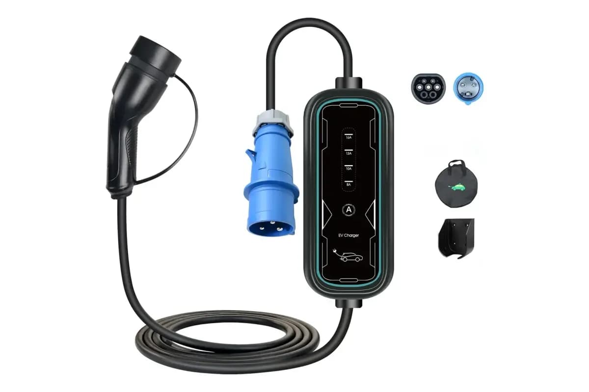 Carregador portátil SIGMA carregador portátil 7,2 kW com plugue industrial 32 A com conector Tipo 2 (foto do anúncio)