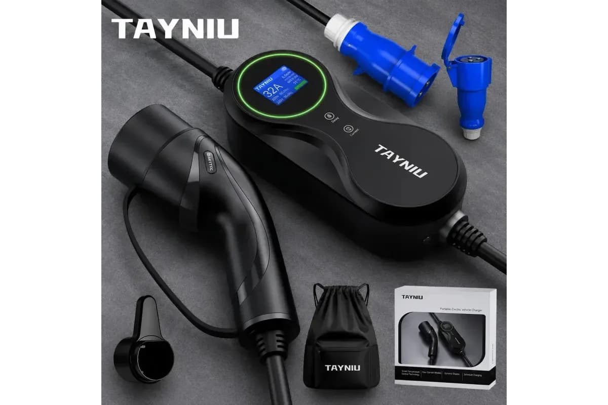 Carregador portátil Tayniu Infinity carregador portátil 7 kW com conector Tipo 2 (foto do anúncio)