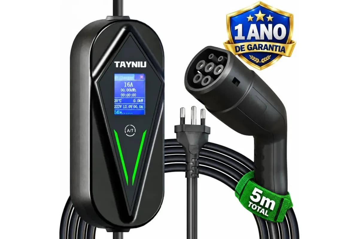 Carregador portátil TAYNIU VoltiX carregador portátil 3,5 kW 16 A com conector Tipo 2 (foto do anúncio)