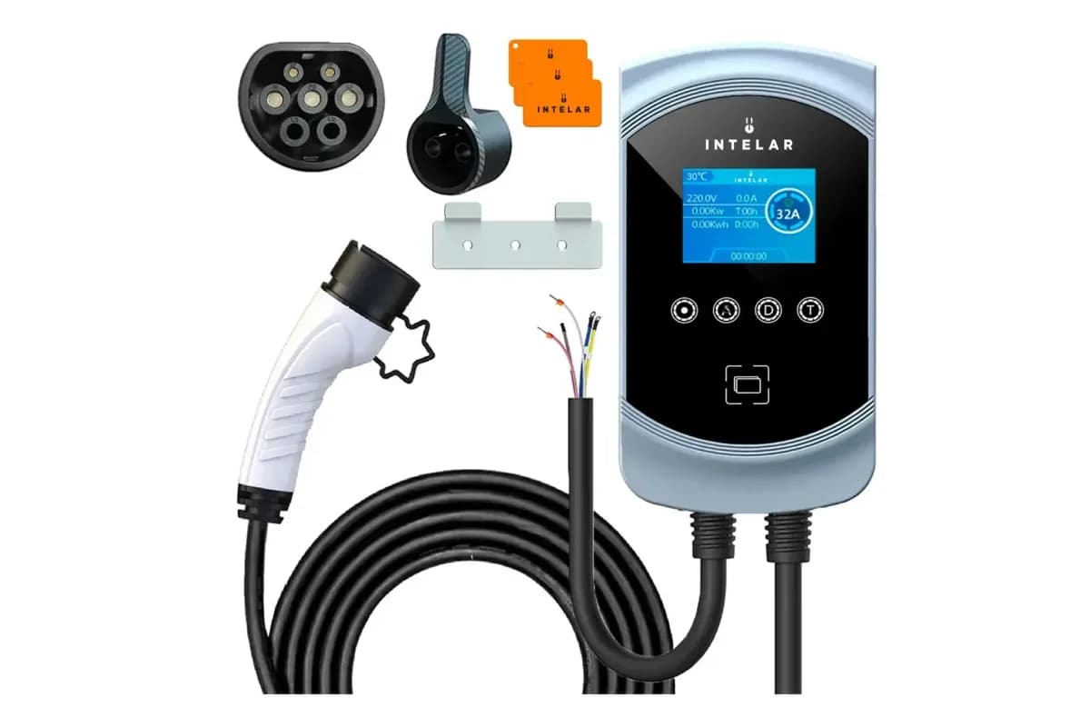 Wallbox 7,6 kW bivolt 110/220 V com conector Tipo 2 (foto do anúncio)