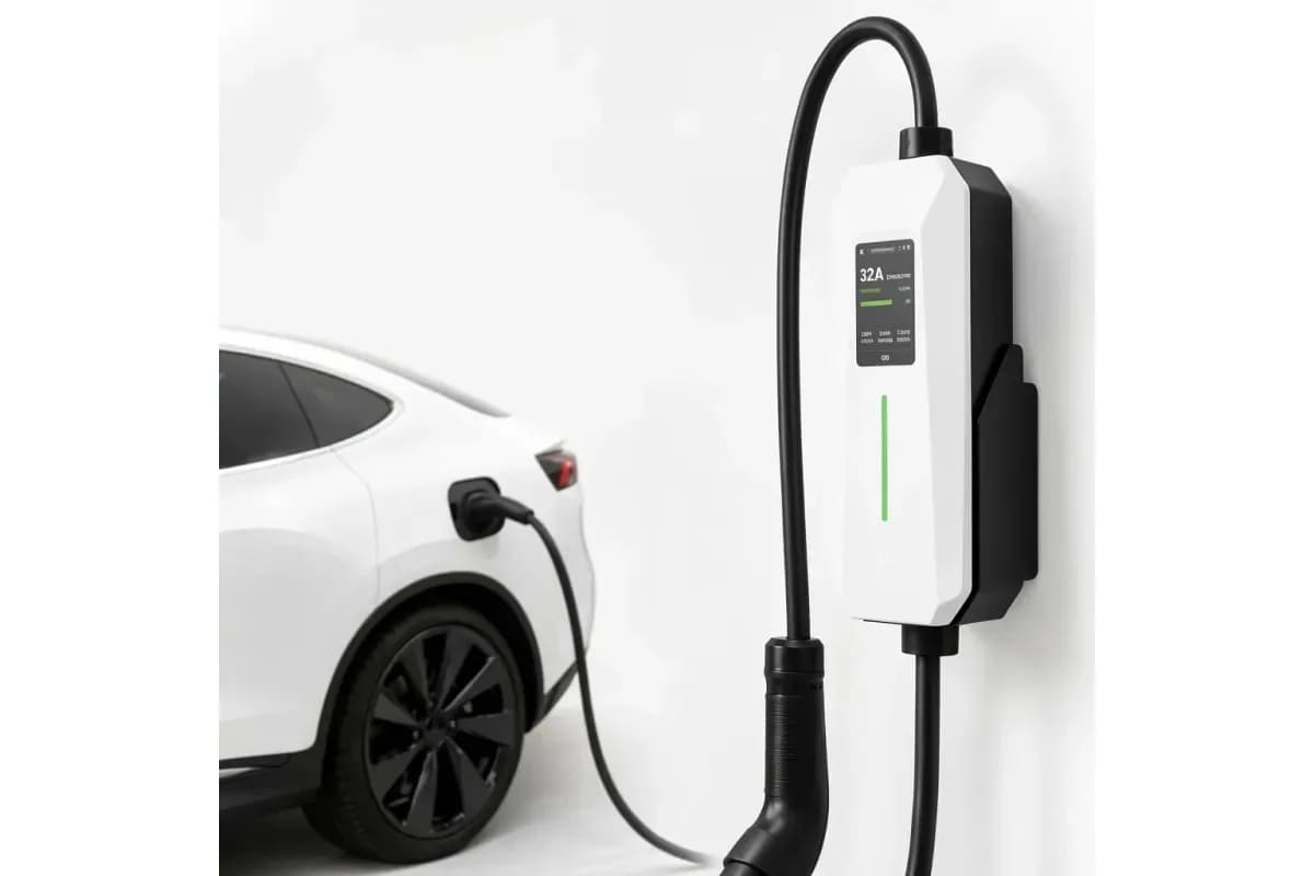Wallbox 7 kW Tipo 2 bivolt 110/220 V com conector Tipo 2 (foto do anúncio)