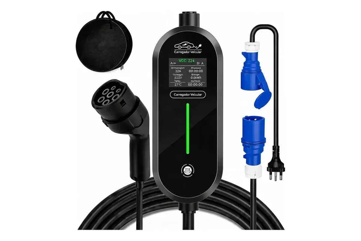 Zencar Carregador Portátil 7,4 kW 32A Tipo 2