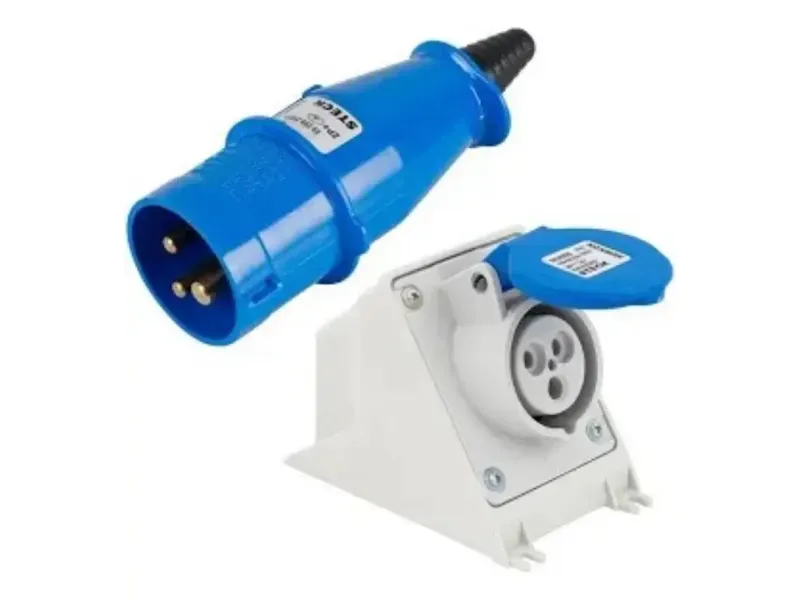 Conjunto plug e tomada industrial 32 A Steck