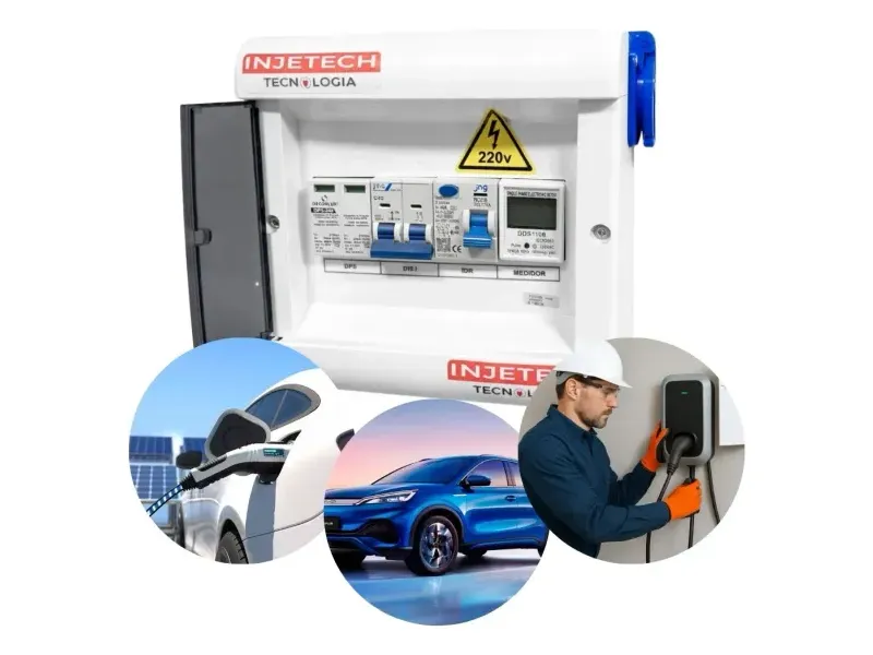 Quadro Injetech 5 vias com tomada 20 A