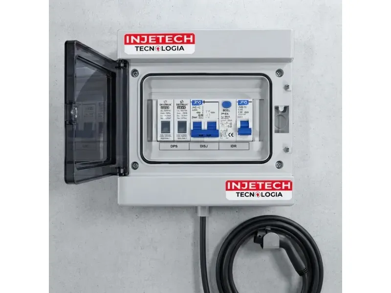Quadro Injetech para carregador 7 kW 220 V