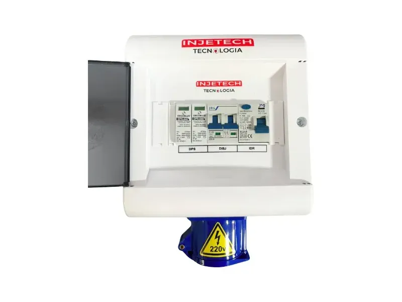 Quadro Injetech com tomada industrial 32 A