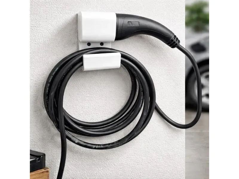 Suporte de conector Tipo 2 branco para BYD e Volvo