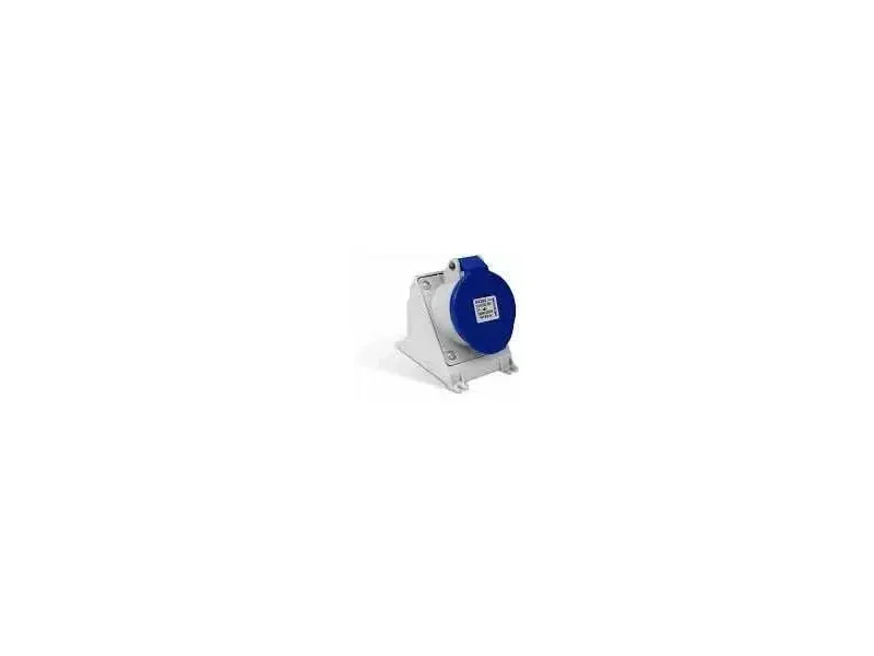 Tomada 2P+T 32 A azul de sobrepor Steck